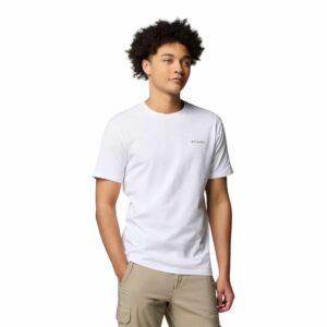Maglia a Maniche Corte Uomo Columbia North Cascades™ Sleeve Bianco