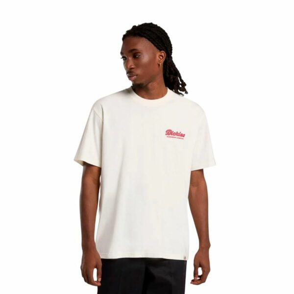 Maglia a Maniche Corte Uomo Dickies Lewistown Ss Bianco