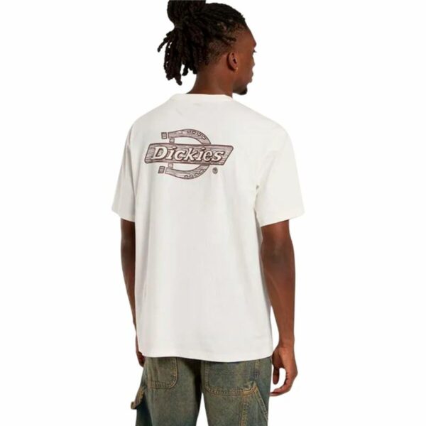 Maglia a Maniche Corte Uomo Dickies Wood Logo Bianco