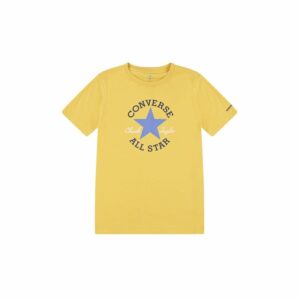 Maglia a Maniche Corte per Bambini Converse Cnvb Dissected Chuck Patch Ss Dorato 12-13 Anni