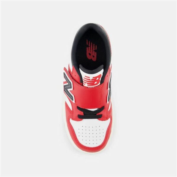 Scarpe Sportive per Bambini New Balance 480 HOOK LOOP Bianco Rosso Pomodoro