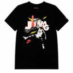 Maglia a Maniche Corte per Bambini Jordan Mj Jamming Ss Nero