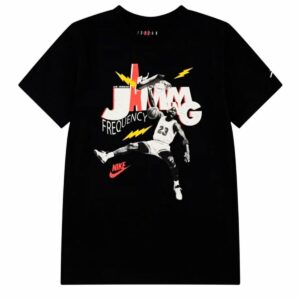 Maglia a Maniche Corte per Bambini Jordan Mj Jamming Ss Nero