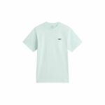 Maglia a Maniche Corte Donna Vans Left Chest Logo Em Hint Of Mint Acquamarina