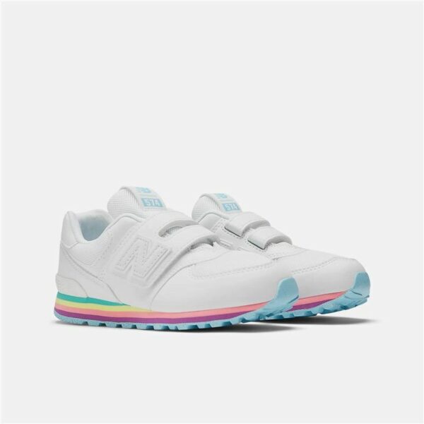 Scarpe Sportive per Bambini New Balance 574 Core Hook Loop Bianco