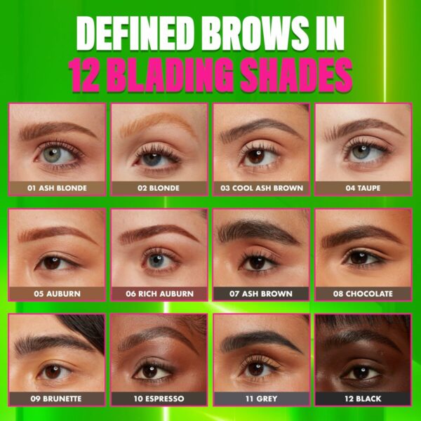 Matita per Sopracciglia NYX BLADE & SHADE NANO Nº 11-Grey