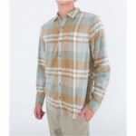 Camicia a Maniche Lunghe Uomo Hurley Portland Organic Marrone