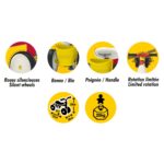 Girello Smoby Mickey Bearer Rookie Rosso