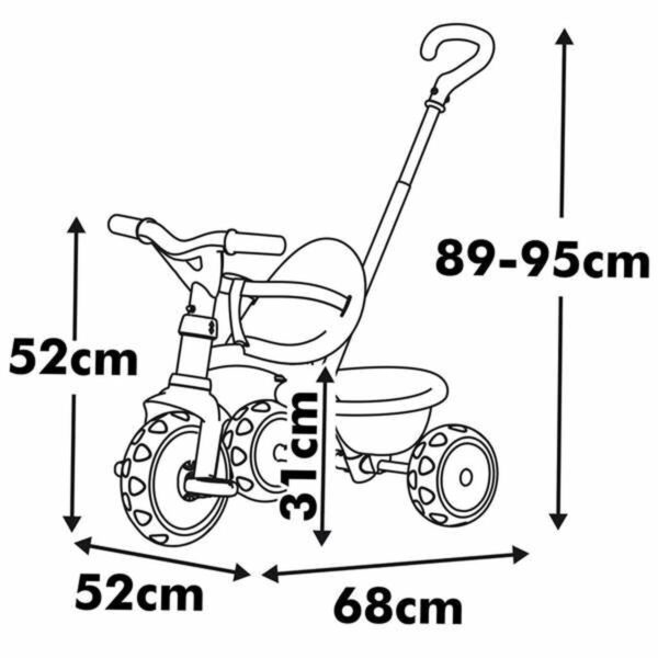 Triciclo Smoby Metallizzato