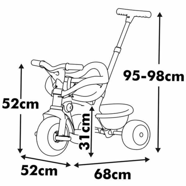 Triciclo Smoby Metallizzato