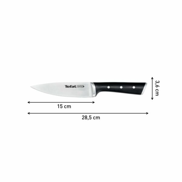 Coltello da Cucina Tefal K23203 Nero 7" Acciaio inossidabile Plastica 15 cm
