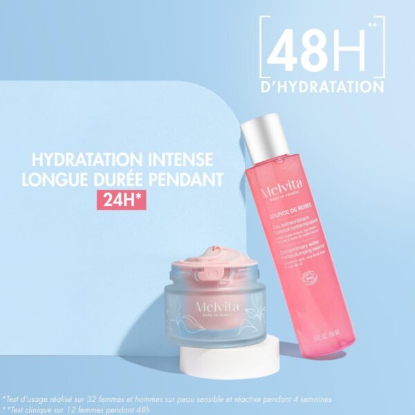 Crema Viso Melvita SOURCE DE ROSES 2 Pezzi