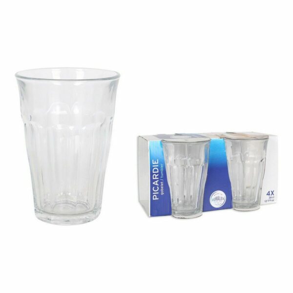 Set di Bicchieri Duralex Picardie Trasparente 4 Pezzi 360 ml (8 Unità)