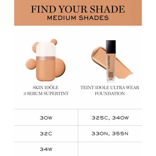 Crema Idratante con Colore Lancôme IDÔLE MAKE-UP Nº 30w 30 ml