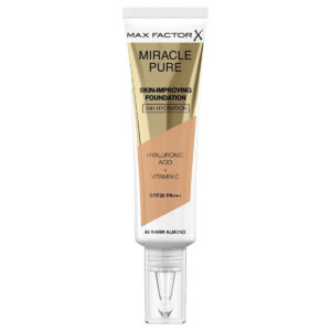 Base Cremosa per il Trucco Max Factor Miracle Pure Nº 45 Warm almond Nº 45-Warm Almond Spf 30 30 ml