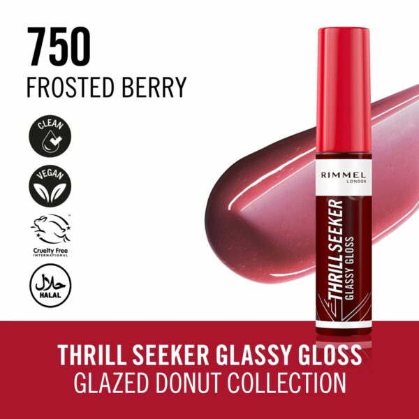 Lucidalabbra Rimmel London THRILL SEEKER Nº 750-Frosted Berry 6 ml
