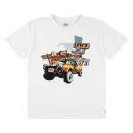 Maglia a Maniche Corte per Bambini Levi's Lvb Day Trip Bianco