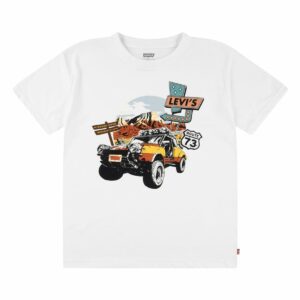 Maglia a Maniche Corte per Bambini Levi's Lvb Day Trip Bianco