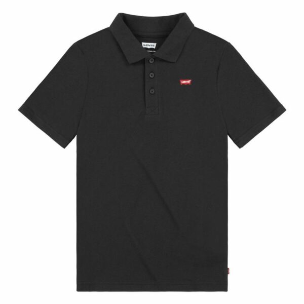 Polo a Maniche Corte Bambino Levi's Lvb Back Neck Tape Nero
