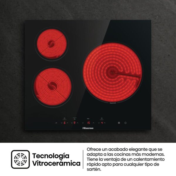 Piano Cottura ad Induzione Hisense E6332BSCE 5700 W 59 cm