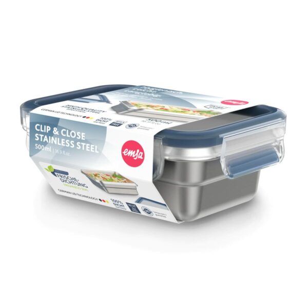 Porta pranzo Tefal N11503 Azzurro Acciaio inossidabile Rettangolare 500 ml