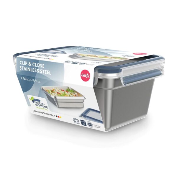Porta pranzo Tefal N11506 Argentato Acciaio inossidabile Rettangolare 2 L