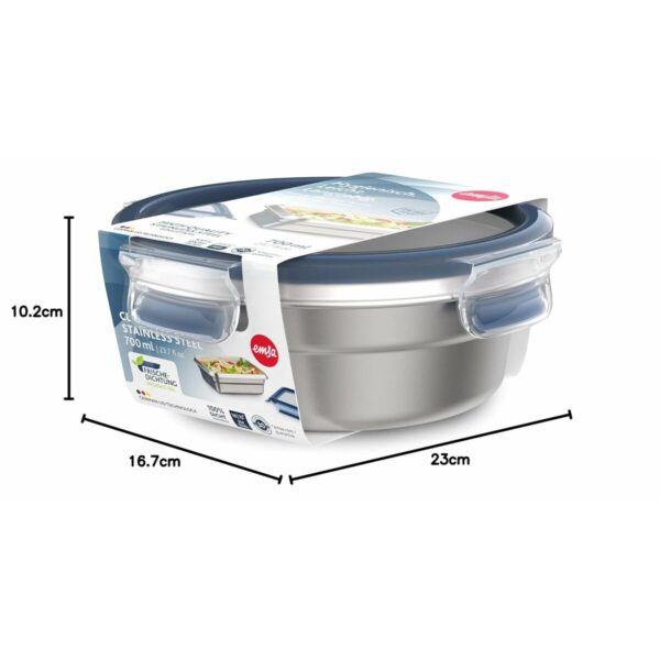 Porta pranzo Tefal N11506 Argentato Acciaio inossidabile Rettangolare 2 L