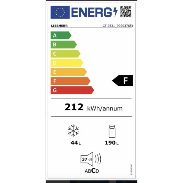 Frigorifero combinato Liebherr CTE2531     141 Bianco 190 L
