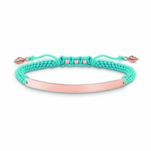 Bracciale Donna Thomas Sabo LBA0062-597-1 Azzurro Oro rosa Argento