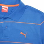 Polo a Maniche Corte Uomo Puma Jacquard Azzurro