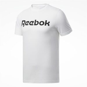 Maglia a Maniche Corte Uomo Reebok Graphic Series Linear Logo Bianco 2XL