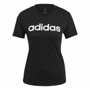 Maglia a Maniche Corte Donna Adidas Lin T Nero (XS)
