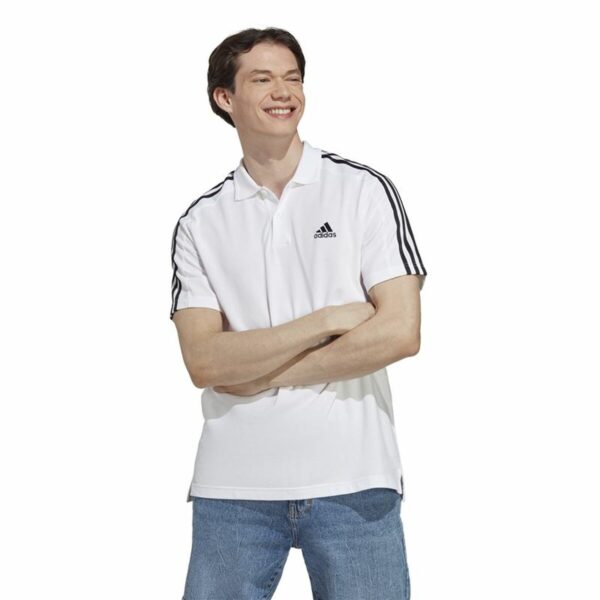 Polo a Maniche Corte Uomo Adidas Essentials Bianco XL