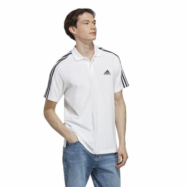 Polo a Maniche Corte Uomo Adidas Essentials Bianco XL