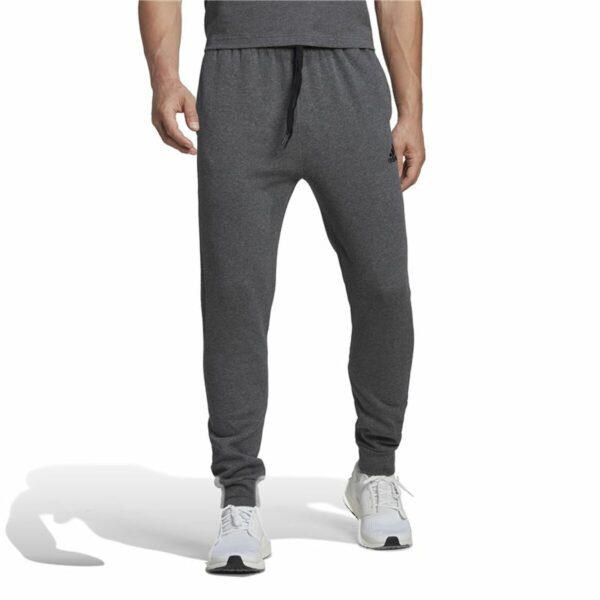 Pantalone Lungo Sportivo Adidas Essentials Regular Tapered Grigio scuro