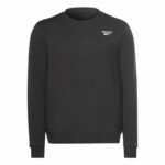 Felpa senza Cappuccio Reebok Identity Left Chest Logo Crew Nero M