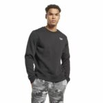 Felpa senza Cappuccio Reebok Identity Left Chest Logo Crew Nero M