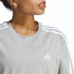 Maglia a Maniche Corte Donna Adidas 3S Cropped Top Grigio chiaro (XS)