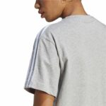 Maglia a Maniche Corte Donna Adidas 3S Cropped Top Grigio chiaro (XS)