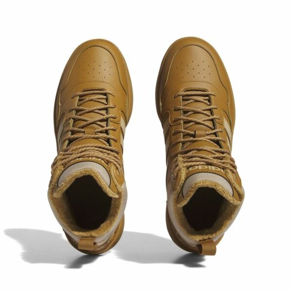 Scarpe da Tennis Casual Uomo Adidas Hoops 3.0 Mid Wtr Dorato