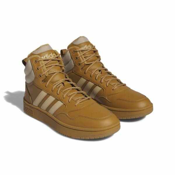Scarpe da Tennis Casual Uomo Adidas Hoops 3.0 Mid Wtr Dorato