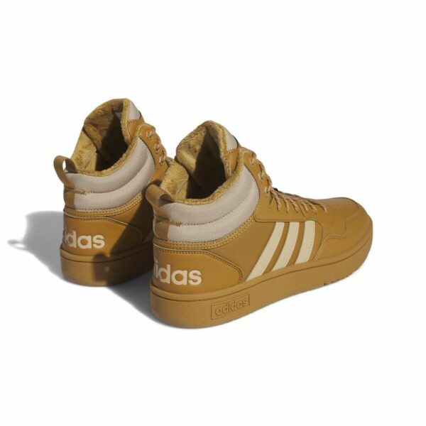 Scarpe da Tennis Casual Uomo Adidas Hoops 3.0 Mid Wtr Dorato