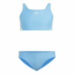 Bikini Adidas 3 Bandas Azzurro