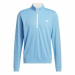 Felpa senza Cappuccio Adidas Lightweight Half-Zip Azzurro Acqua L