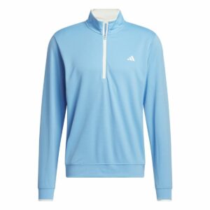 Felpa senza Cappuccio Adidas Lightweight Half-Zip Azzurro Acqua L