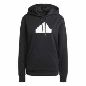 Felpa con Cappuccio Donna Adidas Fi Bos Nero