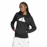 Felpa con Cappuccio Donna Adidas Fi Bos Nero