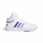 Scarpe da Tennis Casual Uomo Adidas Hoops 3.0 Mid Bianco