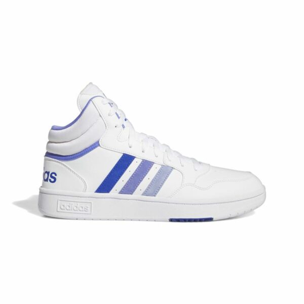 Scarpe da Tennis Casual Uomo Adidas Hoops 3.0 Mid Bianco