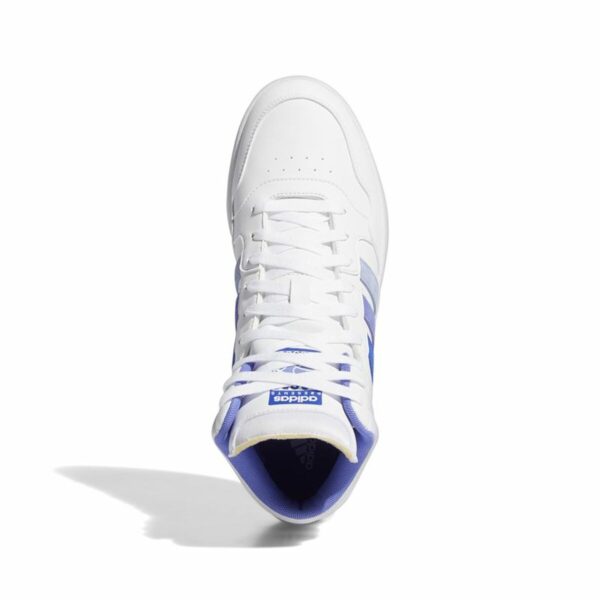 Scarpe da Tennis Casual Uomo Adidas Hoops 3.0 Mid Bianco